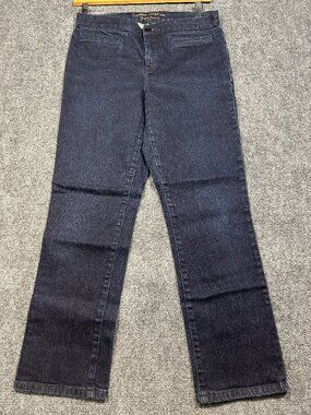 Lauren Jeans Co Ralph Lauren Womens 10 Petite Medium Wash Cotton Stretch